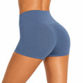 Shorty femme taille S tissu extensible bleu taille haute