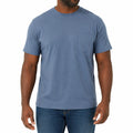 T-shirt homme taille M en maille bleu ardoise à poche poitrine style décontracté